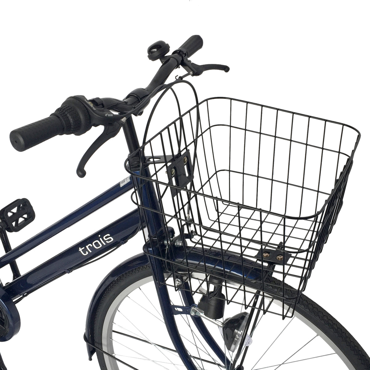 欠品入荷未定 trois(トロワ) 自転車 ママチャリ 27インチ 6段変速ギア ネイビー – 自転車 通販のゴーゴーサイクリング