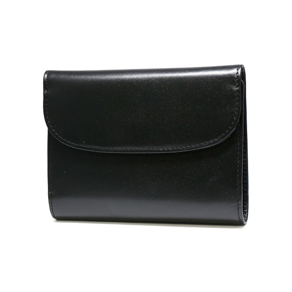 財布三つ折り財布ブラック黒牛革本革レザーメンズビジネスMA-AB002-BK