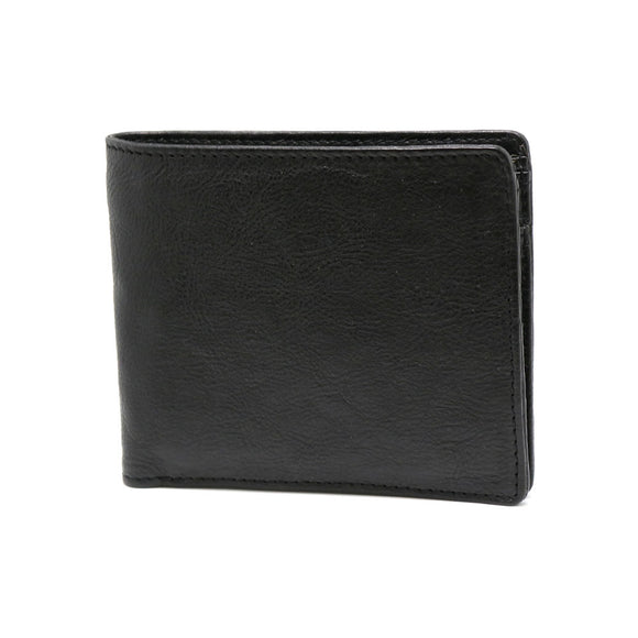 財布二つ折り財布ブラック黒牛革本革レザーメンズビジネスSP-WT005-BK