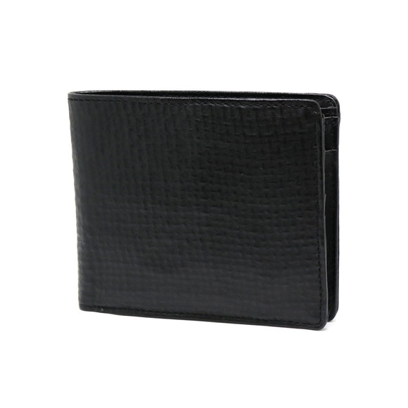 財布二つ折り財布ブラック黒牛革本革レザーメンズビジネスSP-WT006